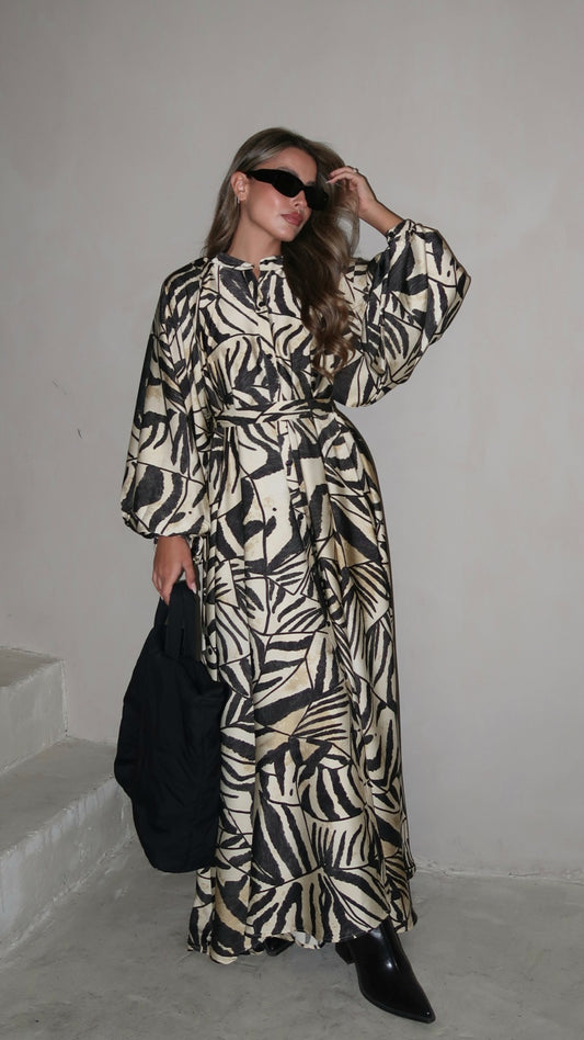 שמלת קלוש אוברסייז כפתורים סידני | בז