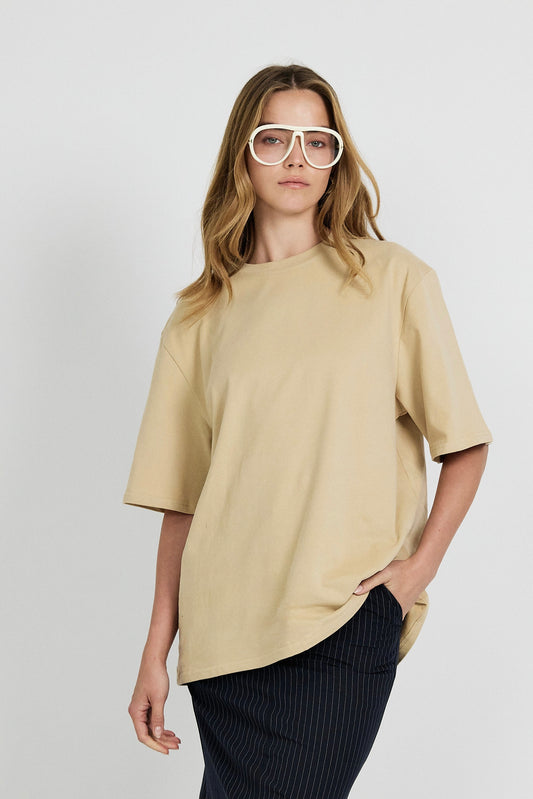 Oversized Essential T-Shirt - Beige