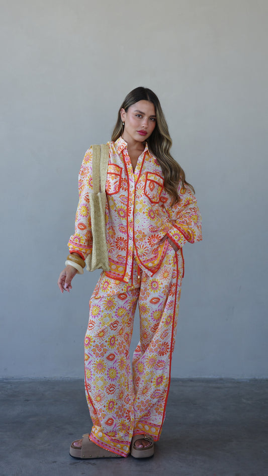 חליפת מכנס ברבדוס | כתום