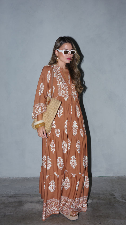 גלביה קומות כפתורים אריקה | חום