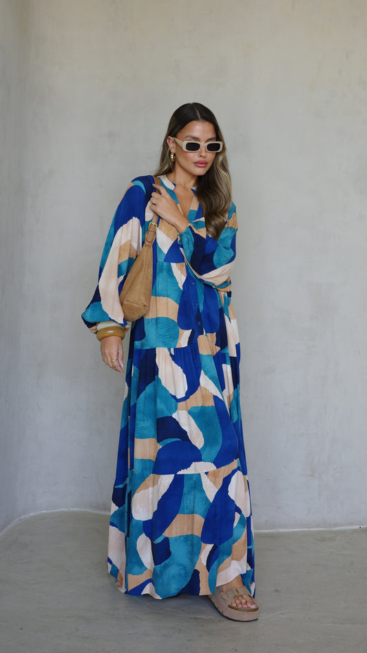 גלביה קומות כפתורים אמיליה | טורקיז/בז