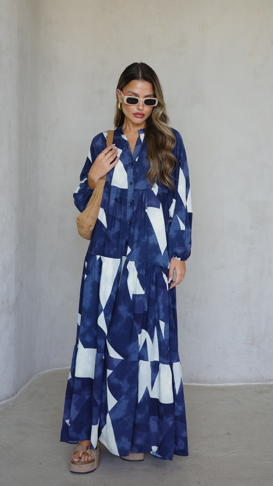 גלביה קומות כפתורים אמיליה | כחול