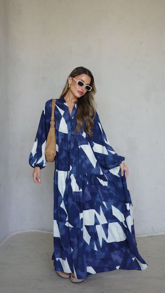 גלביה קומות כפתורים אמיליה | כחול