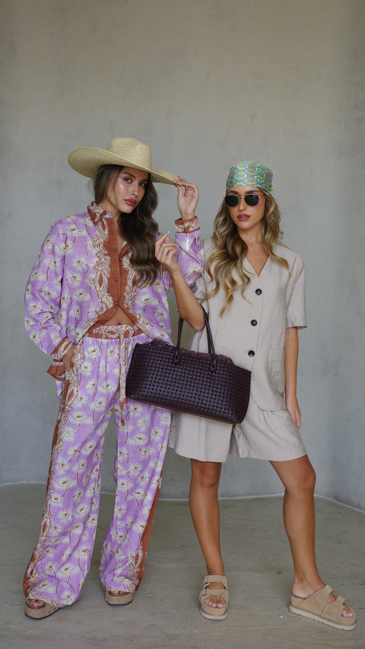 חליפת מכנס פאפוס | סגול