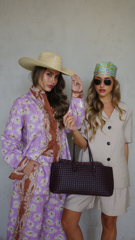 חליפת מכנס פאפוס | סגול