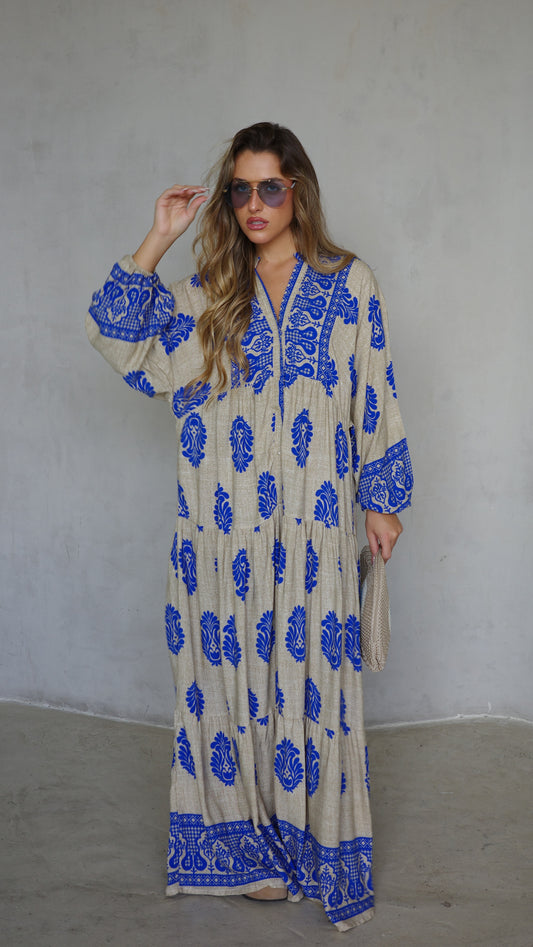 שמלת גלביה קומות מאי |בז רויאל