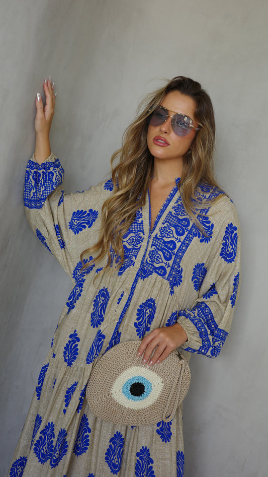 שמלת גלביה קומות מאי |בז רויאל