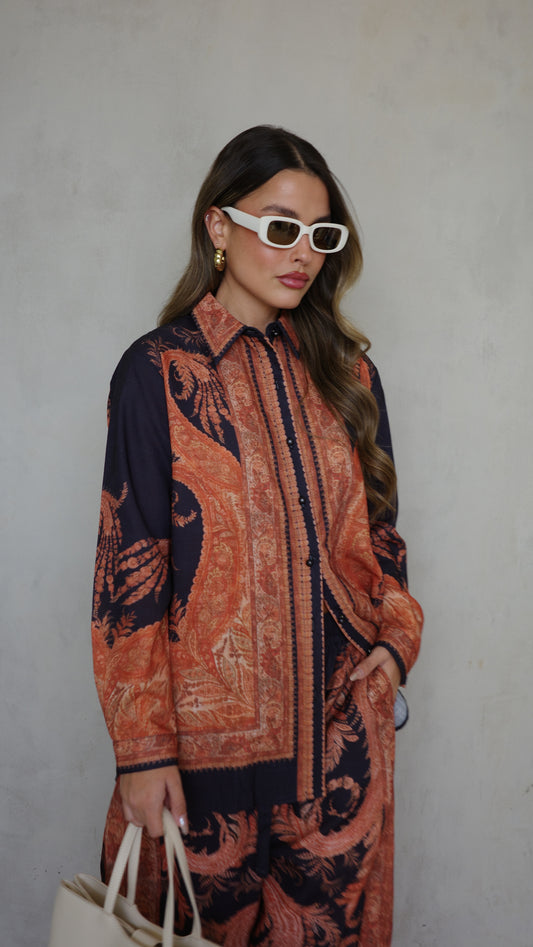 חליפת מכנס צימרמן | כחול/כתום