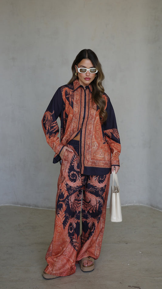 חליפת מכנס צימרמן | כחול/כתום