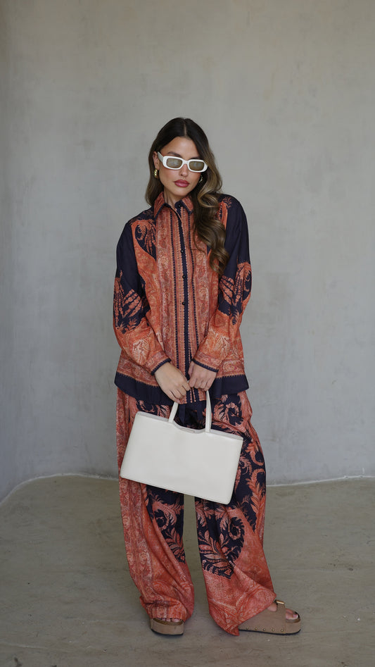 חליפת מכנס צימרמן | כחול/כתום