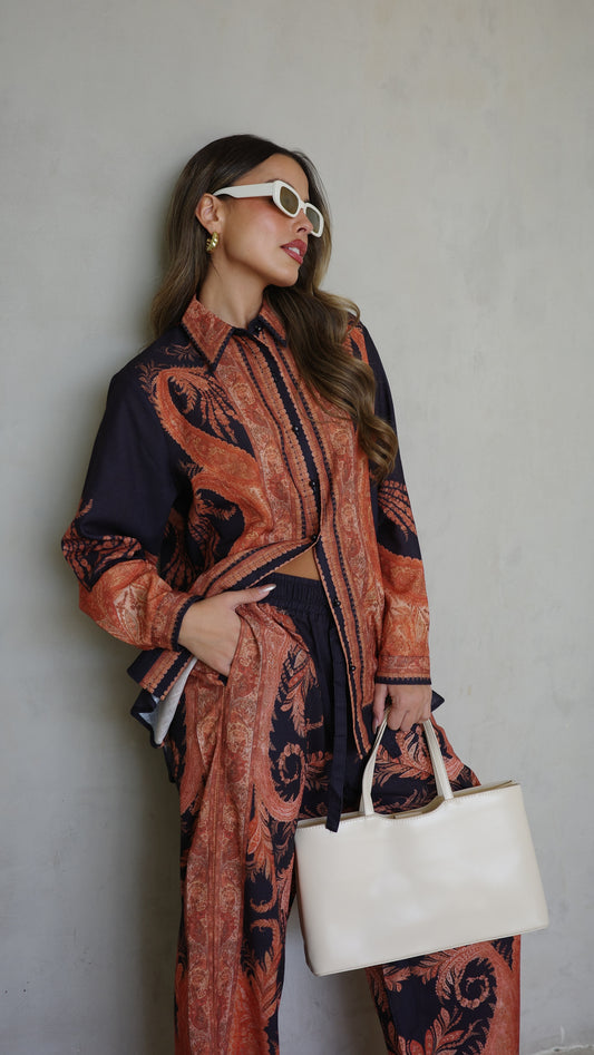 חליפת מכנס צימרמן | כחול/כתום