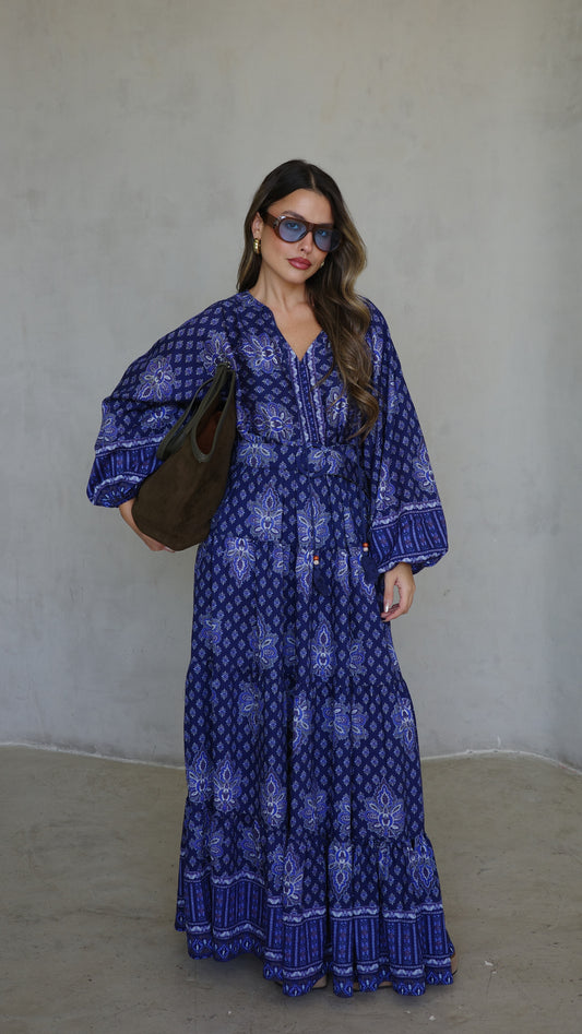 גלביה קומות פונפונים אוקסנה | כחול