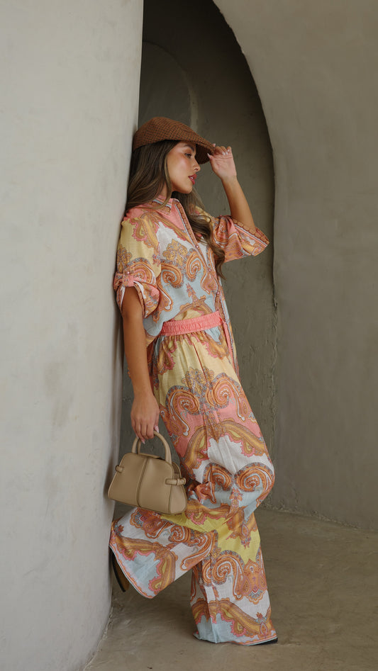 חליפת מכנס אבניו | אפרסק