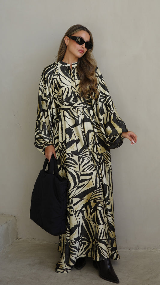 שמלת קלוש אוברסייז כפתורים סידני | בז