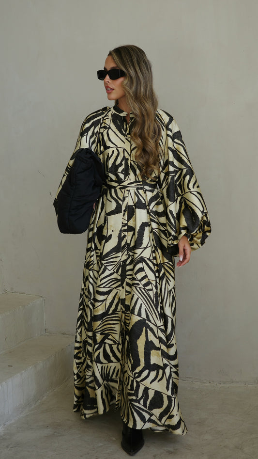 שמלת קלוש אוברסייז כפתורים סידני | בז