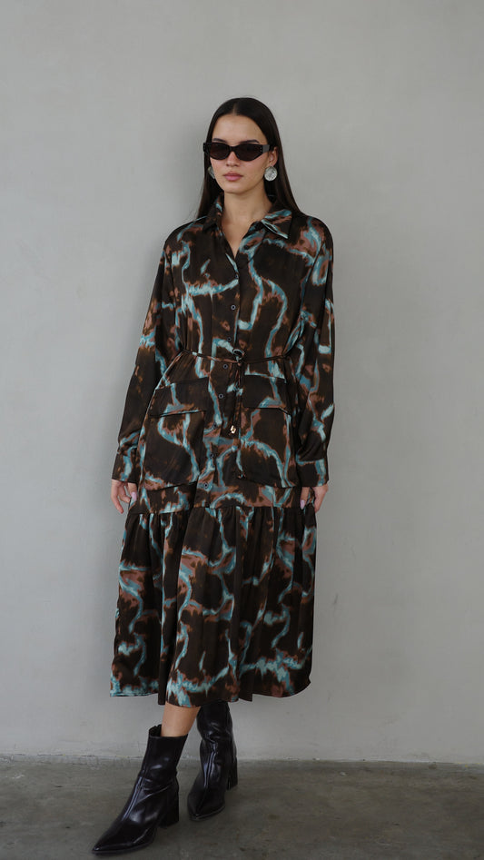 שמלת קלוש מידי מלמלה ביאטריס | חום