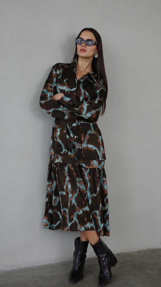 שמלת קלוש מידי מלמלה ביאטריס | חום