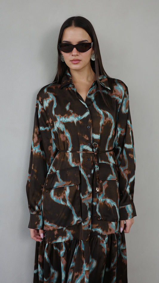 שמלת קלוש מידי מלמלה ביאטריס | חום