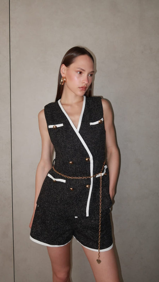 חליפת שורט ווסט ויטון | שחור