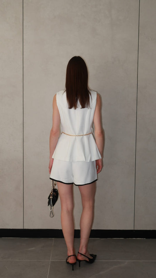 חליפת שורט ווסט ויטון | לבן