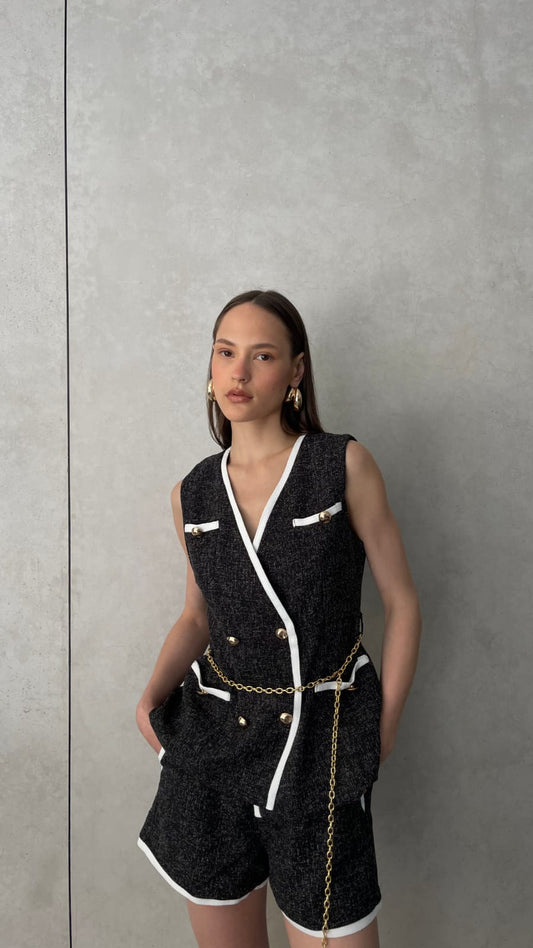 חליפת שורט ווסט ויטון | שחור