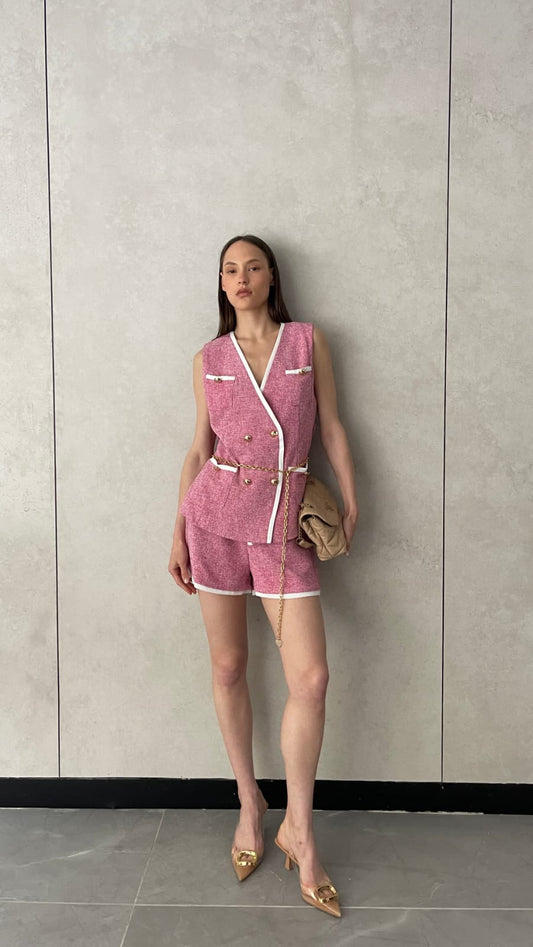 חליפת שורט ווסט ויטון | ורוד