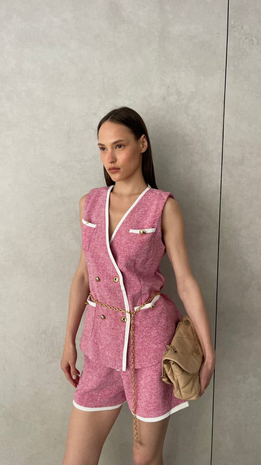 חליפת שורט ווסט ויטון | ורוד