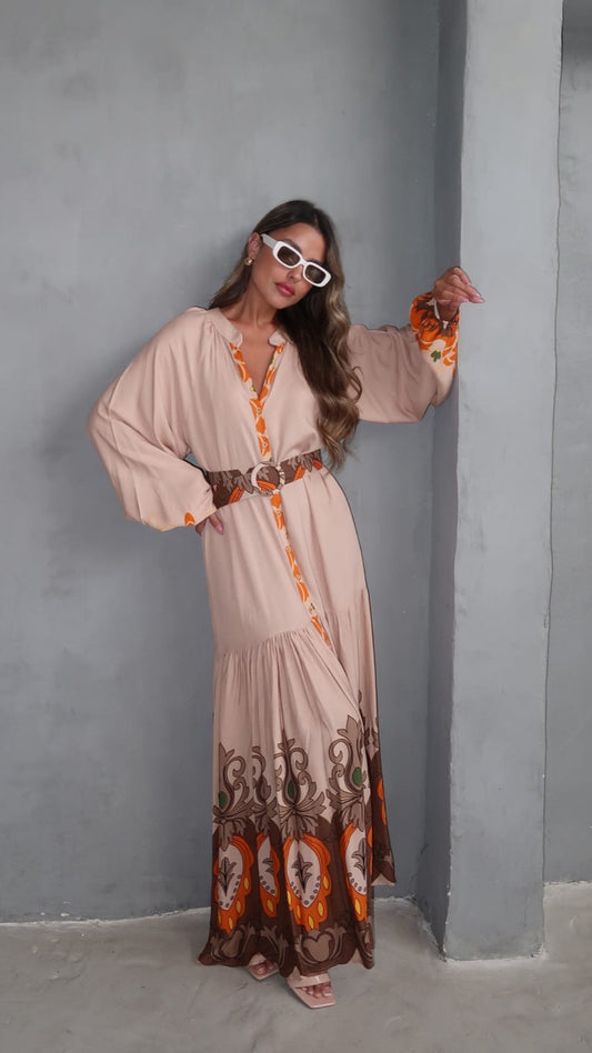 גלביה קומות חגורה מלאני | בז