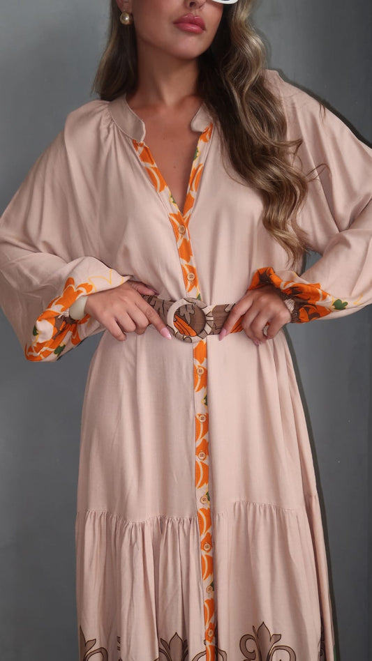 גלביה קומות חגורה מלאני | בז