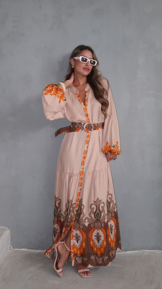 גלביה קומות חגורה מלאני | בז