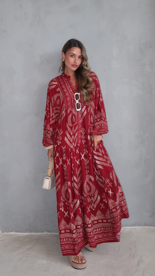 גלביה קומות כפתורים וירגיניה | אדום