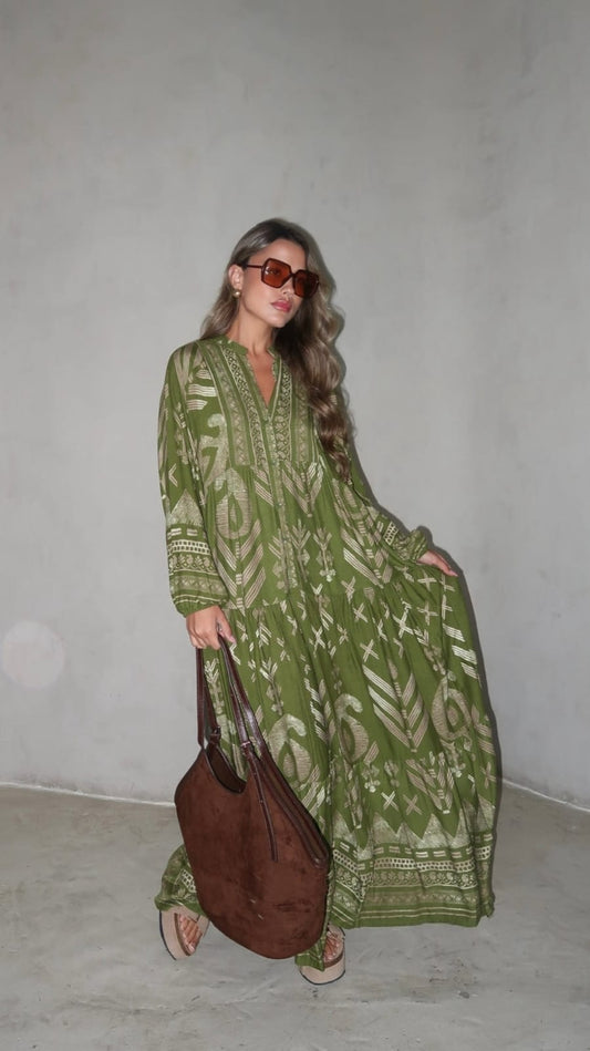 גלביה קומות כפתורים וירגיניה | ירוק