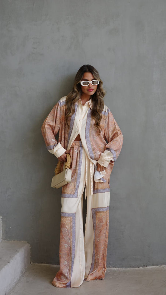 חליפת מכנס סנטה מוניקה | בז