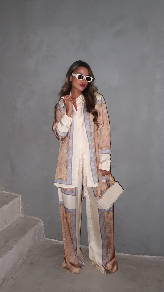 חליפת מכנס סנטה מוניקה | בז