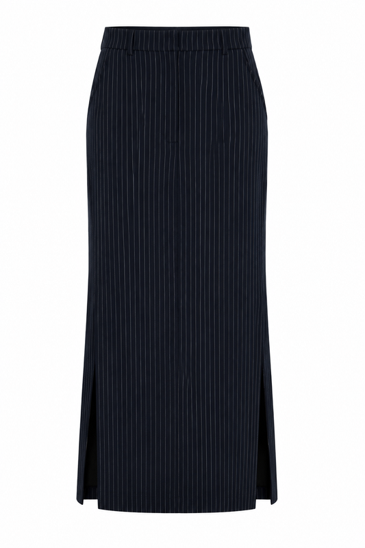 Urban Cargo Maxi  Skirt | black stripes