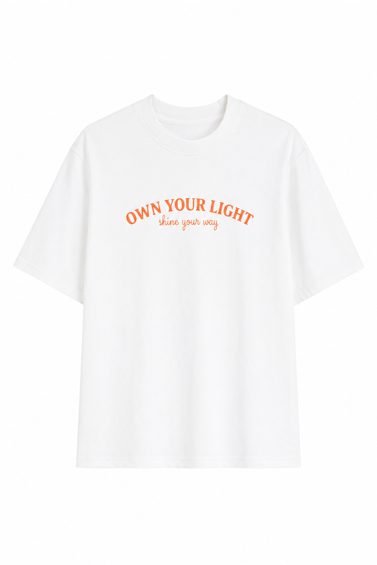 Own Your Light Oversized T-Shirt – White