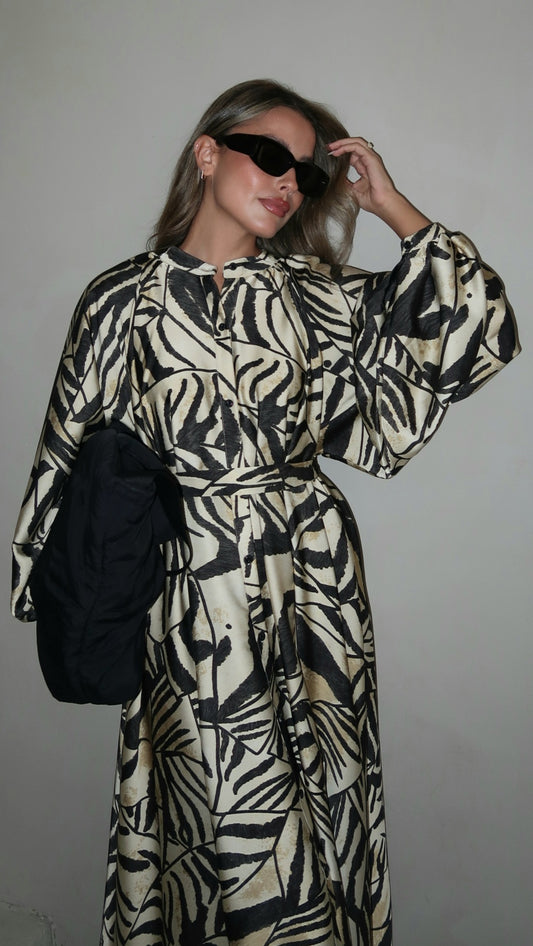 שמלת קלוש אוברסייז כפתורים סידני | בז