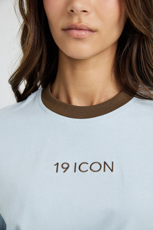 Essential Ringer 19 ICON T Shirt-l.blue