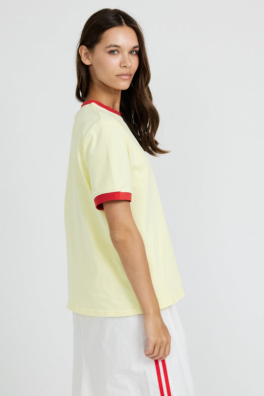 Essential Ringer 19 ICON T Shirt-yellow