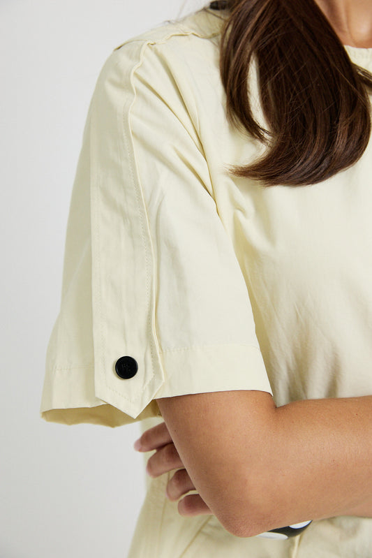 Victoria Cotton Dress – Butter Yellow