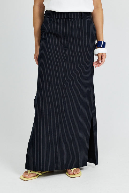 Urban Cargo Maxi  Skirt | black stripes