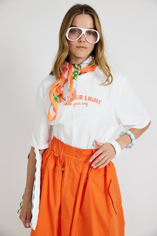 Own Your Light Oversized T-Shirt – White