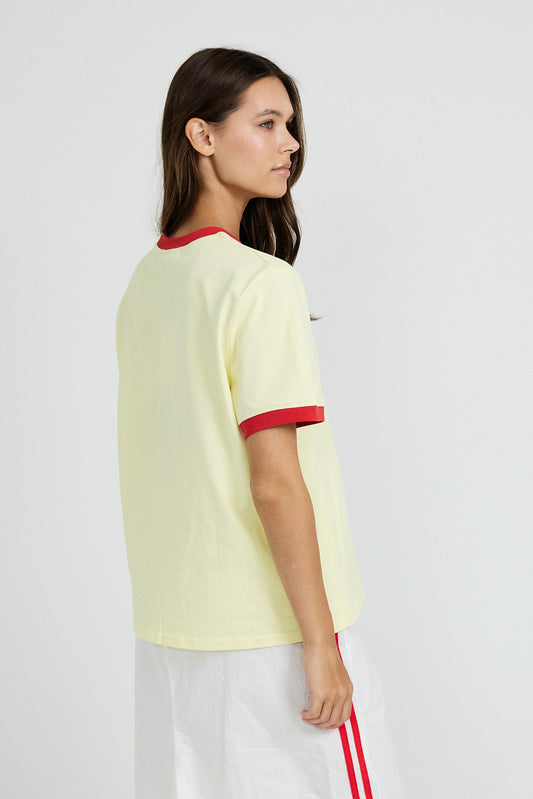 Essential Ringer 19 ICON T Shirt-yellow