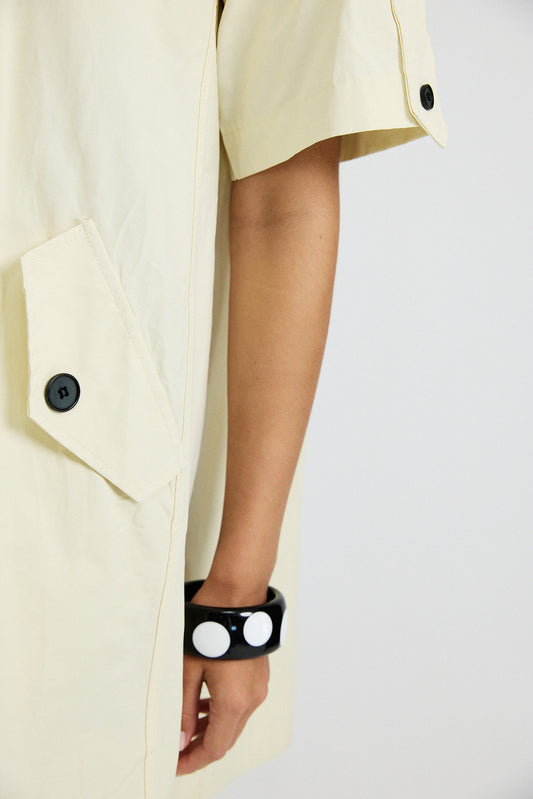 Victoria Cotton Dress – Butter Yellow