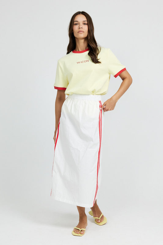 Essential Ringer 19 ICON T Shirt-yellow