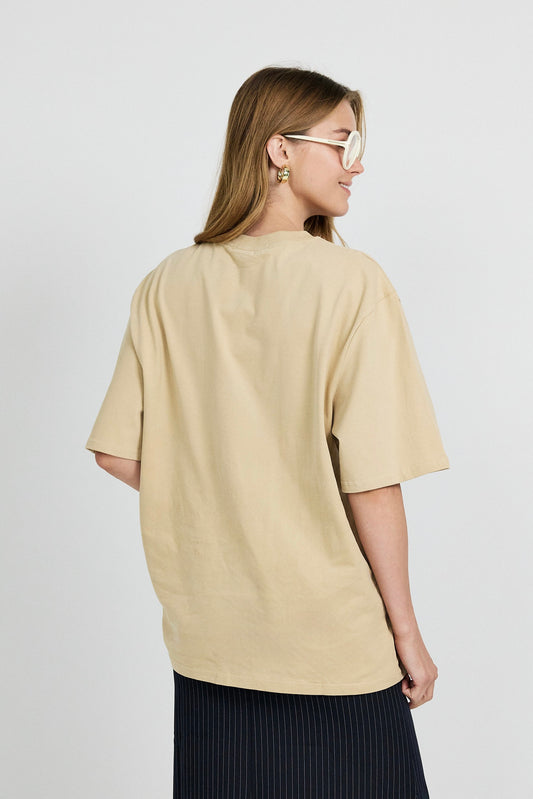 Oversized Essential T-Shirt - Beige