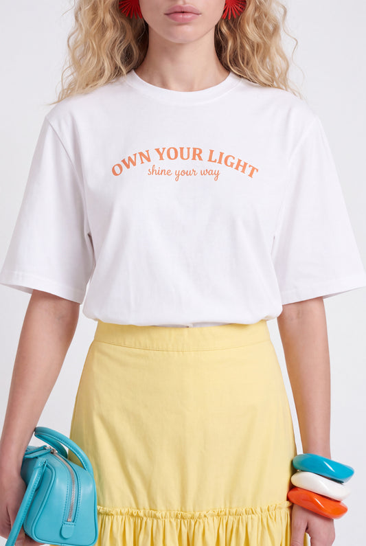 ÉLOISE BALLOON MIDI SKIRT - צהוב חמאה