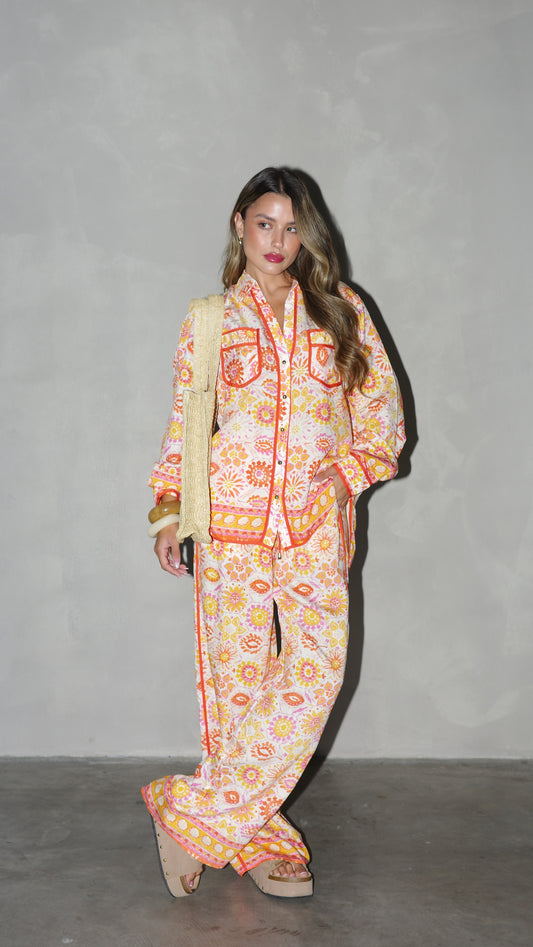 חליפת מכנס ברבדוס | כתום