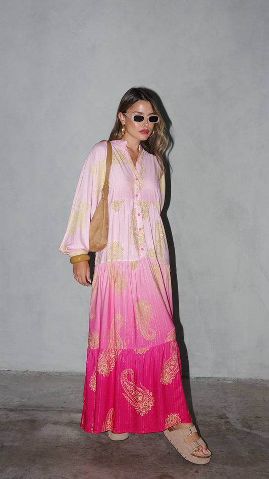 גלביה קומות כפתורים לורקס אמנדה | ורוד