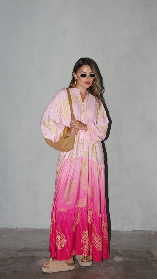 גלביה קומות כפתורים לורקס אמנדה | ורוד